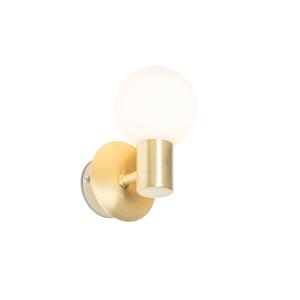 QAZQA Moderne wandlamp goud IP44 - Cederic Up