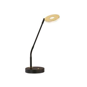 Fischer & Honsel Tafellamp Dent zwart met goud 50717