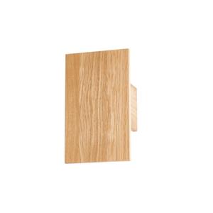 fischer&honsel Led Wandleuchte shine wood Holz rechteckig Up and Down, 15x25cm