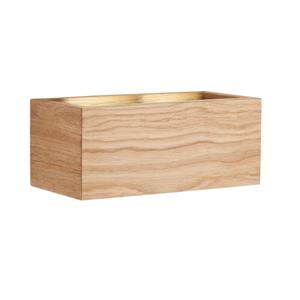 fischer&honsel Led Wandleuchte shine wood Holz rechteckig Up and Down, 23cm breit