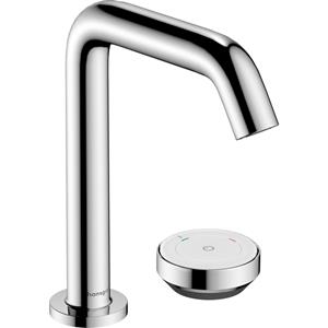 Hansgrohe Tecturis 2-gats wastafelkraan 150 coolstart afvoer chroom 73353000