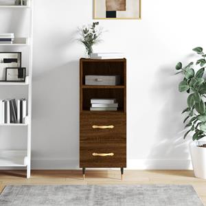 bonnevie Sideboard,Kommode Braun Eichen-Optik 34,5x34x90 cm Holzwerkstoff vidaXL