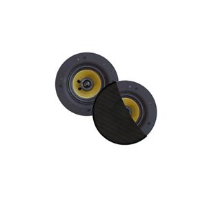 Aquasound Samba samba speakerset - 65w (draaibare tweeter) - mat zwart (rond 195 mm) - randloos SPKSAMBA4065-Z