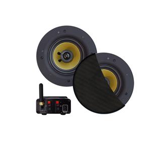 Aquasound Bluetooth Audio bluetooth audiosysteem - (70 watt / bt4.0 / auto-aux) - met samba speakerset (mat zwart) - 230v/24v BMN70EASY-ZZ