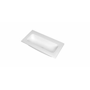 INK Reflekt wastafel - 80x40x1.5cm polystone centraal zonder kraangat - mat wit 3407710
