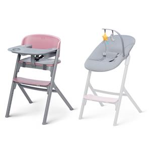 Kinderkraft Kinderstoel LIVY met wipstoeltje CALMEE aster pink