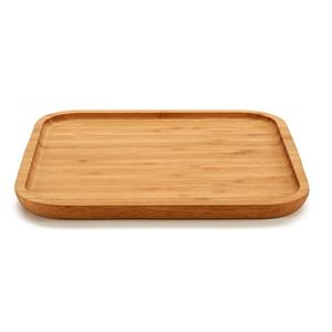 Arte r Bamboe houten broodplank/serveerplank vierkant 25 cm -