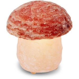 HIMALAYA SALT DREAMS Zoutkristal-tafellamp Paddenstoel Met de hand gemaakt van zoutkristal - iedere steen uniek, H: ca.16 cm (1 stuk)