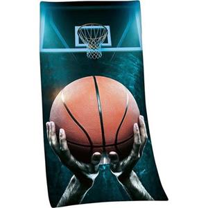 Young Collection Badlaken Basketbal gedrukt in hoge kleur (1 stuk)