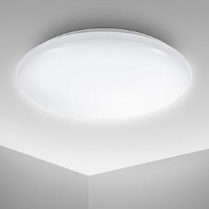B.K.Licht Led-plafondlamp BK_DB1181 LED Deckenlampe, Ø27,8cm, Neutralweißes Licht, Weiß (1 stuk)