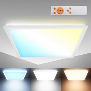 B.K.Licht Led-plafondlamp BK_PL1493 LED-Deckenlampe mit Fernbedienung, Dimmbar, indirektes Licht (1 stuk)