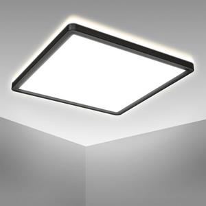 B.K.Licht Led-plafondlamp BK_DP1330 LED Panel-Deckenlampe, mit Backlight, 18 Watt, 293x293x28mm (1 stuk)