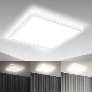 B.K.Licht Led-plafondlamp BK_DP1311 LED Panel Deckenlampe, Dimmbar, Indirektes Licht (1 stuk)