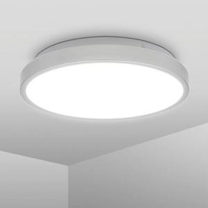 B.K.Licht Led-plafondlamp BK_DL1525 LED Bad-Deckenlampe, Silberfarbig (1 stuk)