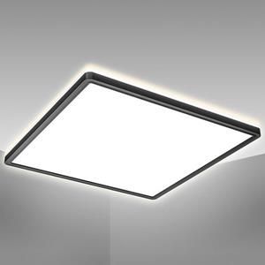 B.K.Licht Led-plafondlamp BK_DP1332 LED Panel Deckenlampe, Ultra Flach, Indirektes Licht (1 stuk)