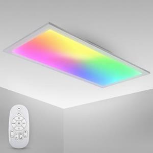 B.K.Licht Led-plafondlamp BK_DP1369 RGB LED Panel, CCT Farbtemperatur einstellbar, Dimmbar (1 stuk)