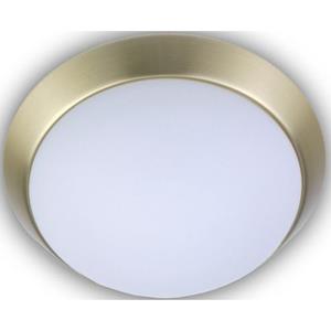 Niermann Plafondlamp Opal matt, Dekorring Messing matt, 25 cm, LED (1 stuk)