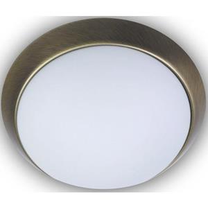 Niermann Plafondlamp Opal matt, Dekorring Altmessing, 40 cm, HF Sensor (1 stuk)