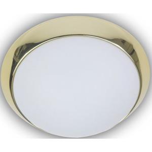 Niermann Plafondlamp Opal matt, Dekorring Messing poliert, 40 cm, HFSensor,LED (1 stuk)