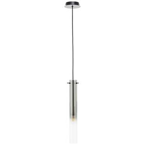 Lampe Glasini Pendelleuchte 1flg schwarz matt/rauchglas Aluminium/Kunststoff schwarz 1x C35, E14, 25 w - schwarz - Brilliant