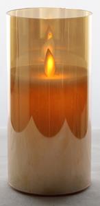 Magic Flame In goud glas 15cm b/o - 