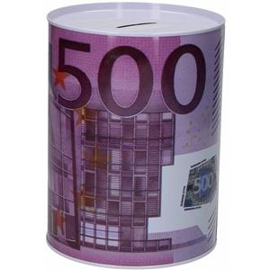 Merkloos 500 euro biljet spaarpotje 8 x 11 cm -