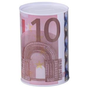 Merkloos Kinder 10 euro biljet spaarpotje 8 x 11 cm -