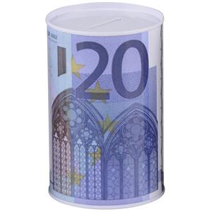 Merkloos Kinder 20 euro biljet spaarpotje 8 x 11 cm -
