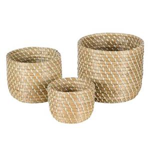 Woonexpress Mand (set Van 3) Manado - Beige - Rotan