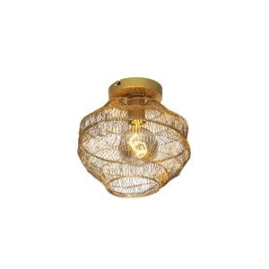 qazqa Orientalische Deckenlampe Gold 25 cm - Vadi - Gold/Messing
