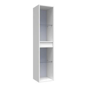 Ichoice Hoge Kast Open 160 Hoogglans Wit 35x160x35cm MDF (meervoudig gelakt) i7752