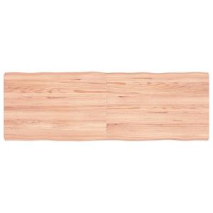 Bonnevie - Tischplatte,Schreibtischplatte 120x40x4 cm Massivholz Eiche Behandelt Baumkante vidaXL