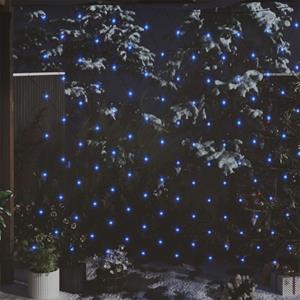 VidaXL Kerstnetverlichting 306 LED's binnen en buiten 3x3 m blauw