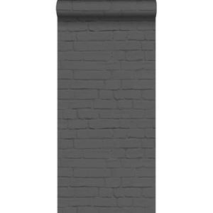 Esta Home ESTAhome behang bakstenen zwart - 138535 - 53 cm x 10,05 m