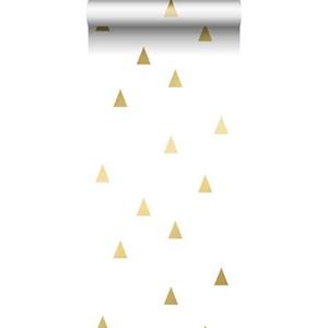 Esta Home ESTAhome behang grafische driehoeken glanzend goud en wit - 138943 - 5