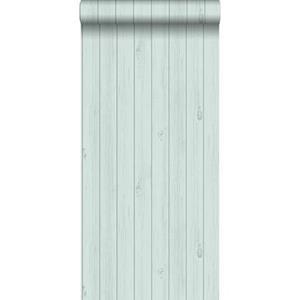 Esta Home ESTAhome behang smalle sloophout planken vergrijsd mintgroen - 128851