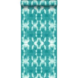 Esta Home ESTAhome behang tie-dye shibori motief intens turquoise - 148683 - 53