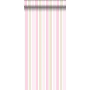 Esta Home ESTAhome behang verticale strepen licht roze, beige en wit - 138701 -