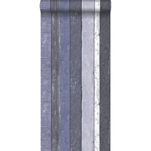 Esta Home ESTAhome behang houten plankjes blauw - 138251 - 53 cm x 10,05 m