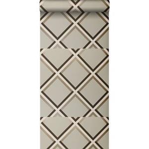 Origin - luxury wallcoverings Origin Wallcoverings behang geometrische vormen grijs - 307132 - 52 cm