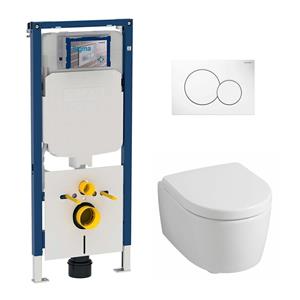 Geberit UP720 toiletset met  iCon Rimfree toilet en softclose zitting