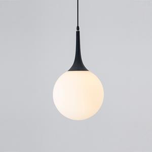 Huismerk YWXLight Nordic moderne hangende lamp glas cirkel bal hanger licht met E27 Edison lamp perfect voor keuken eetkamer slaapkamer (kleur: zwarte lijngroo