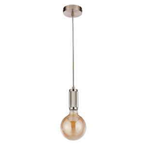 Searchlight 1-lichts hanglamp Suspension zilver 77651SS