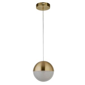 Searchlight 1-lichts hanglamp Marbles goud 5881SB
