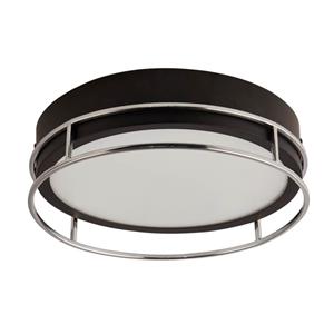 Searchlight Design plafondlamp Pheonix Ø 30cm zwart met zilver 62012-2CC