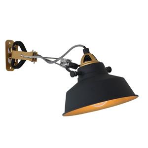 Mexlite Wandlamp Nové | 1 lichts | Goud, Zwart