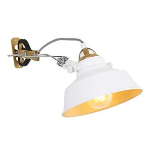 Mexlite Wandlamp Nové | 1 lichts | Goud, Wit