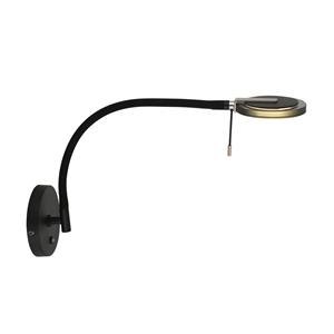 Steinhauer Wandlamp Turound | 1 lichts | Transparant, Zwart