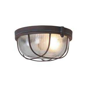 Mexlite Plafondlamp Lisanne | 1 lichts | Bruin, Transparant
