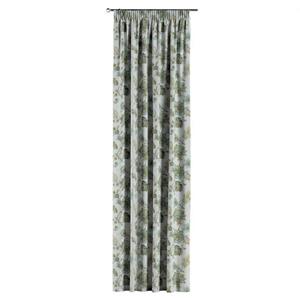 Vorhang Vorhang mit Kräuselband 130x100 cm, Flowers, Dekoria